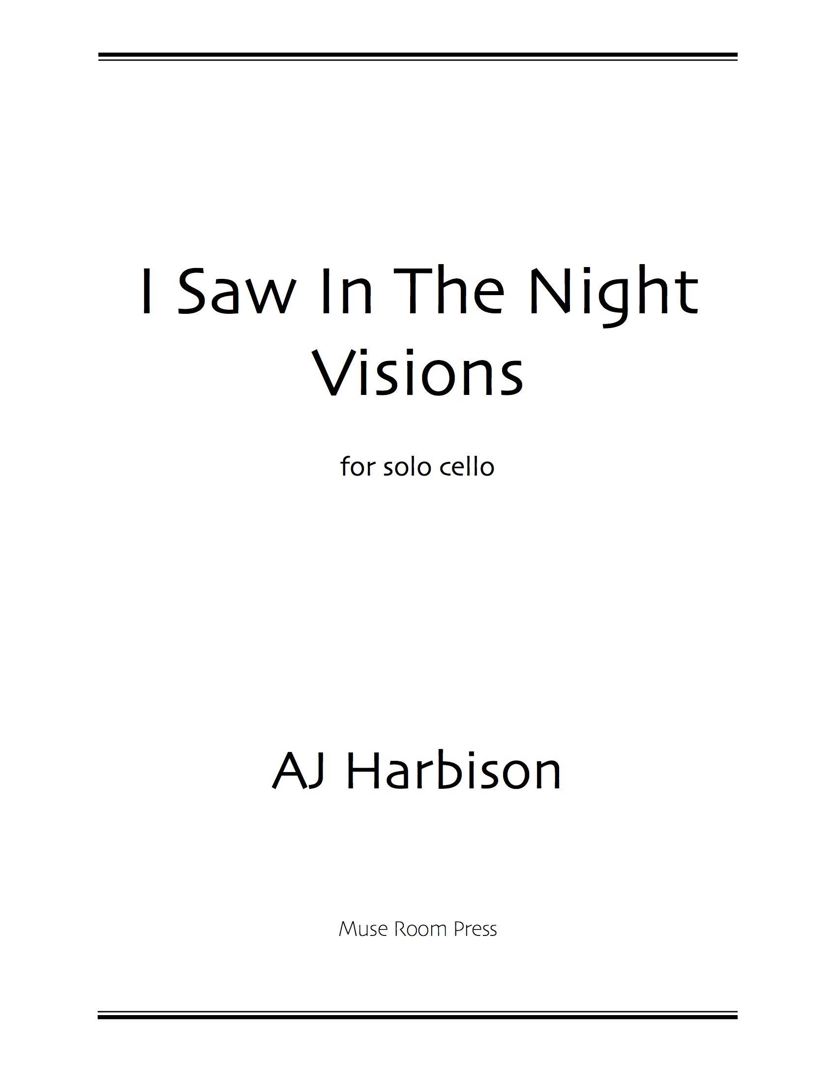 I Saw in the Night Visions